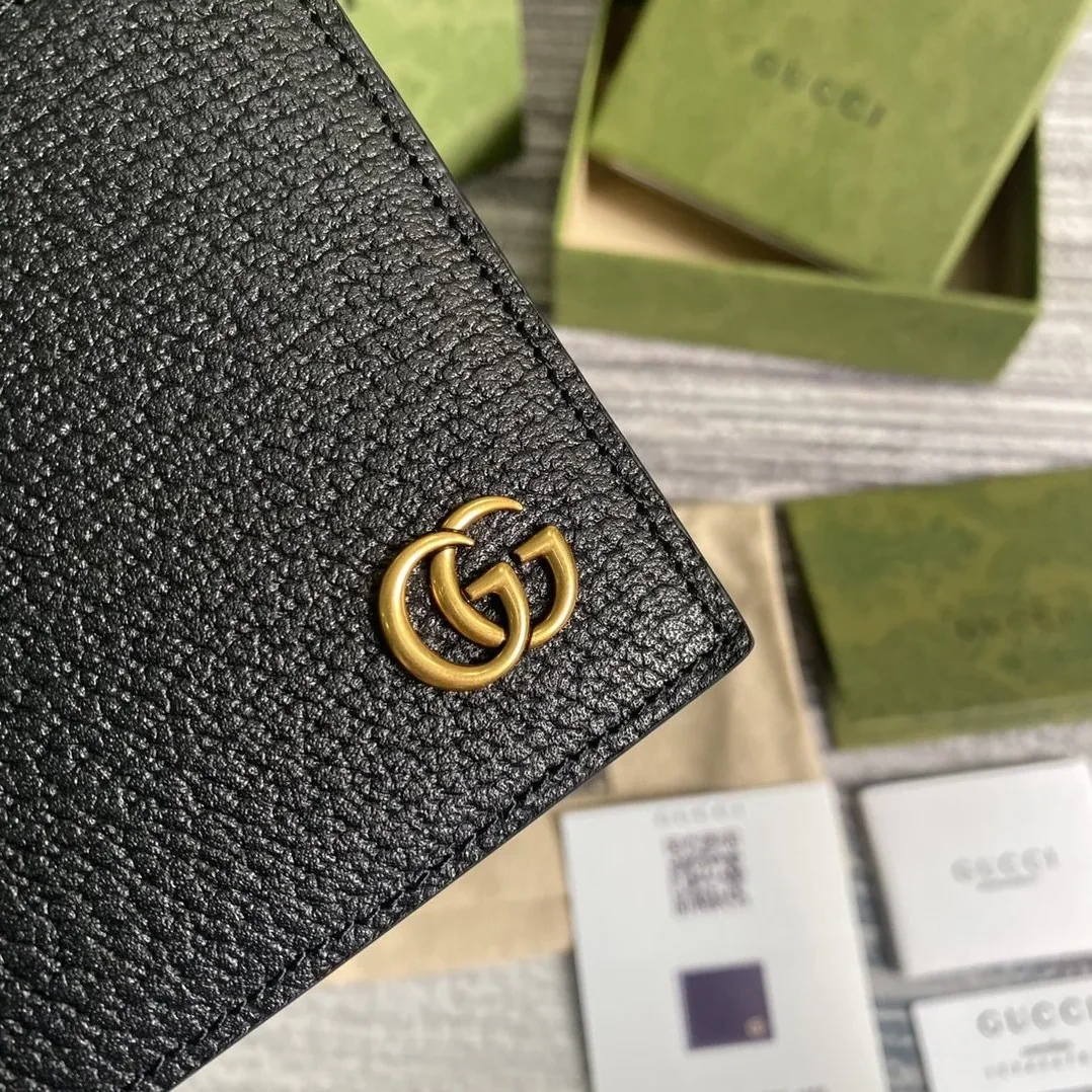Gucci Marmont Bi in Fold Wallet Black / GG Gucci Marmont Bi in Fold Wallet Black / GG