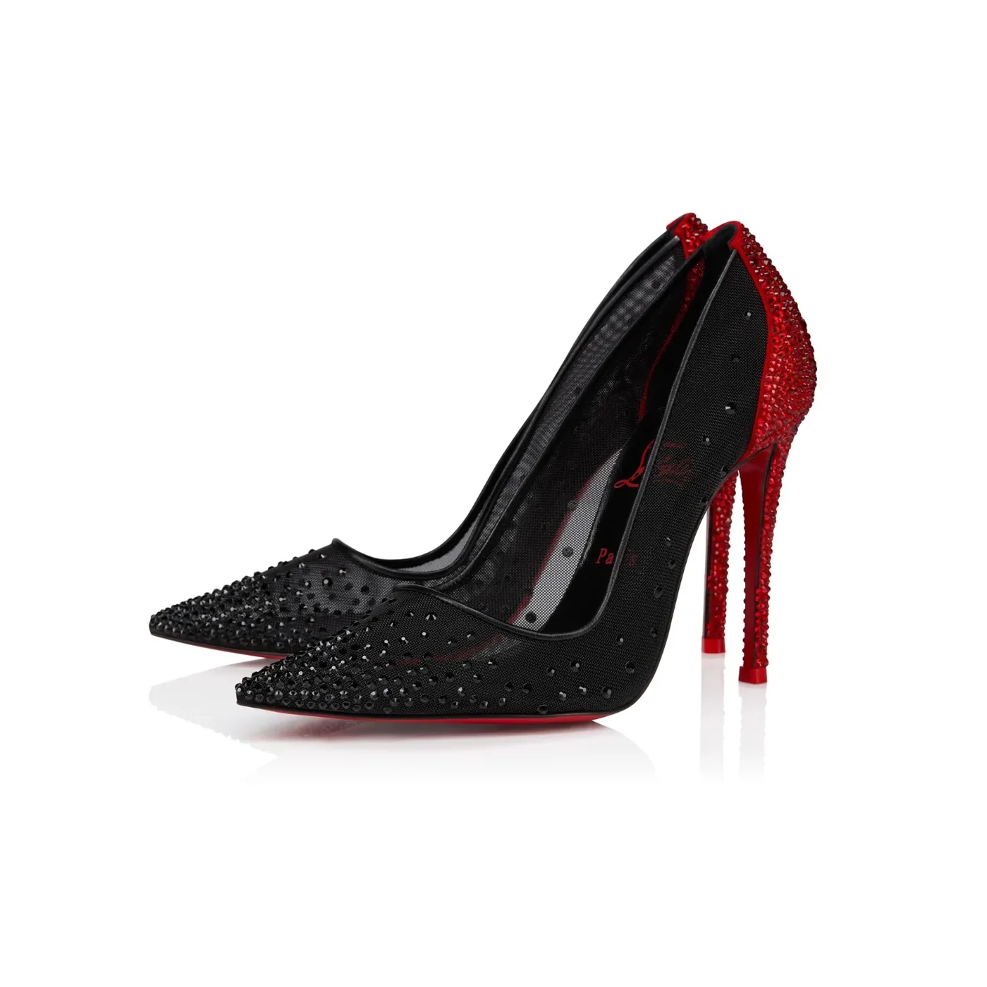 Christian Louboutin Degrastrass Red Carpet Pumps Black