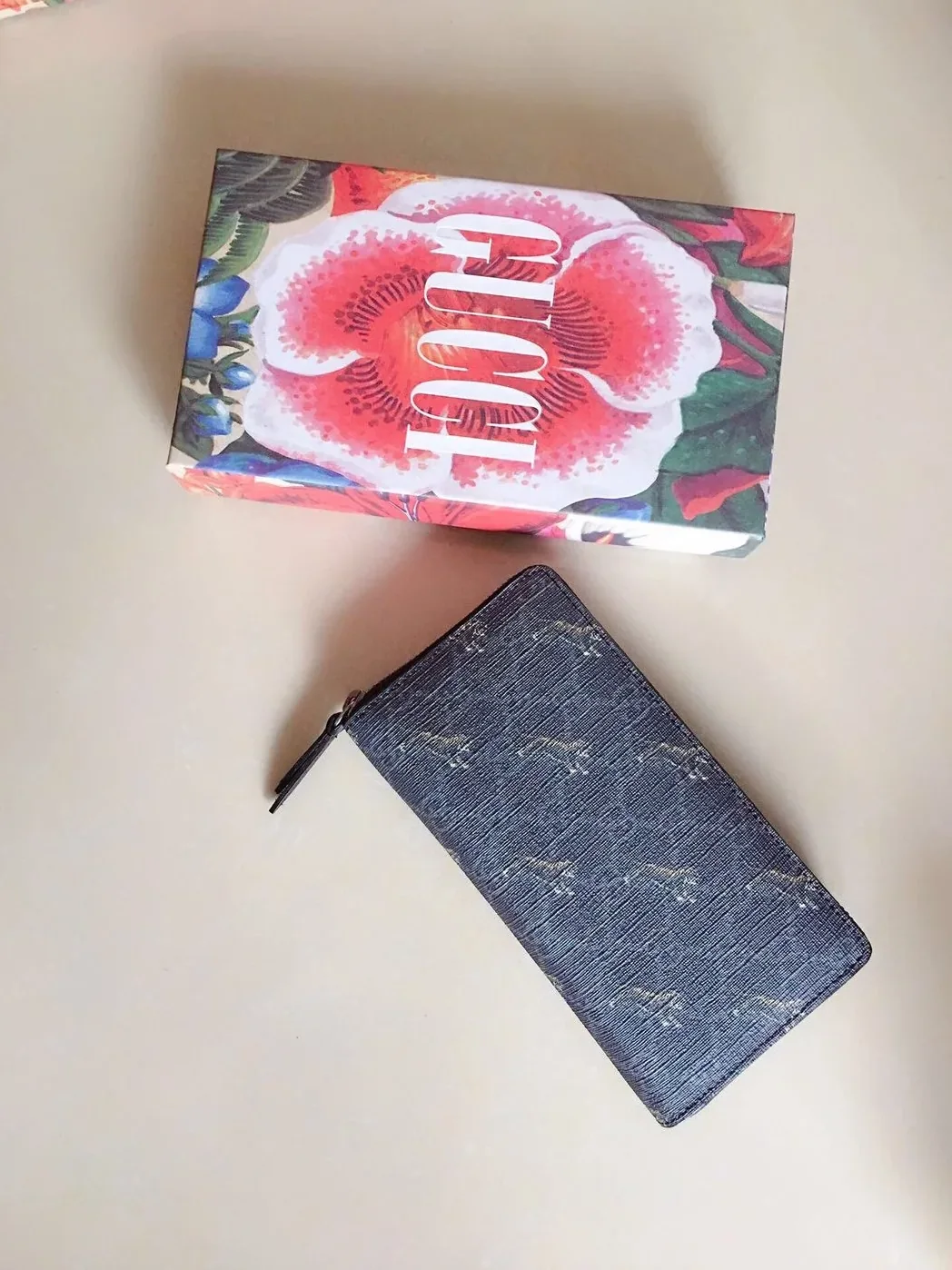 Gucci Ophidia GG Zip Around Wallet Light Blue / Gucci Ophidia GG Zip Around Wallet Light Blue /