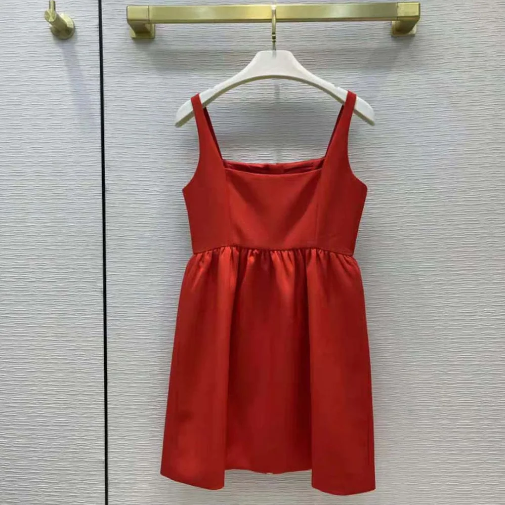 Dior Short Zipped Dress Red Double for Women in Sided Wool Dior Short Zipped Dress Red Double for Women in Sided Wool