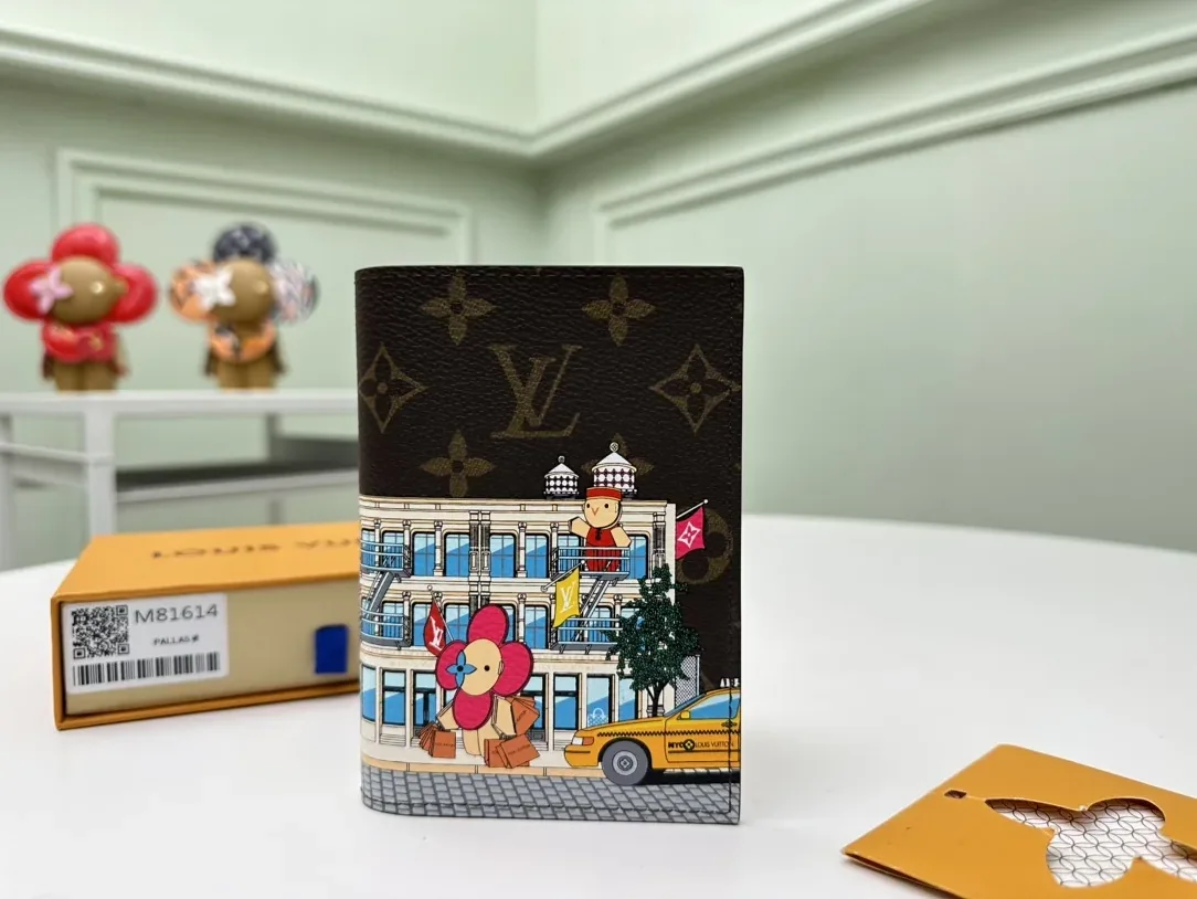 Louis Vuitton Vivienne Passport Cover Monogram Yellow 5.5Inches/