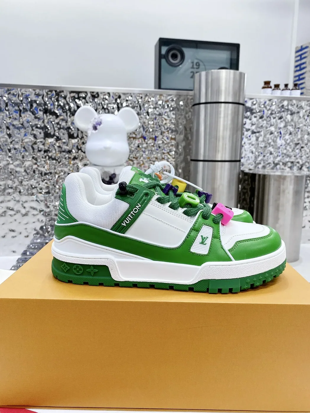 Louis Vuitton LV Trainer Sneaker Green Louis Vuitton LV Trainer Sneaker Green