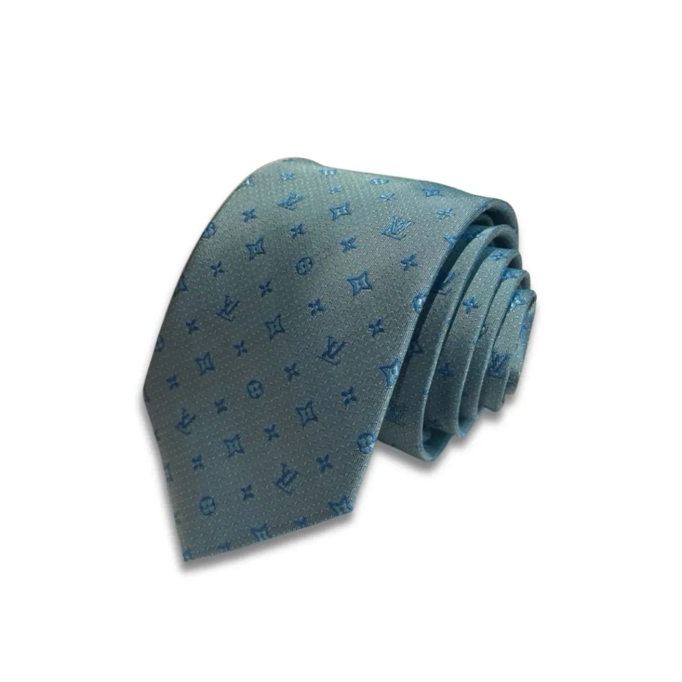 Louis Vuitton Monogram Silk Tie Mint Louis Vuitton Monogram Silk Tie Mint