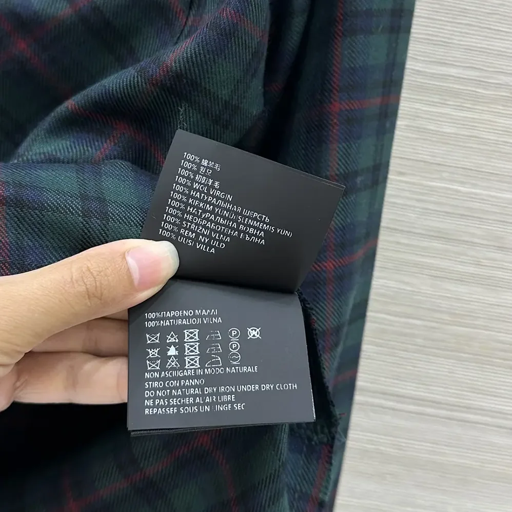 Miu Miu Plaid Shirt with Lettering Logo for Women Miu Miu Plaid Shirt with Lettering Logo for Women