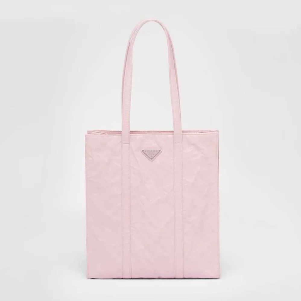 Prada Small Antique Nappa Leather Tote for Women in Pink Prada Small Antique Nappa Leather Tote for Women in Pink