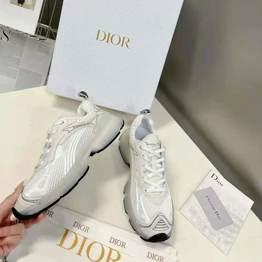 Dior Vibe Sneaker White Technical Fabric Mesh and Rubber for Women Dior Vibe Sneaker White Technical Fabric Mesh and Rubber for Women