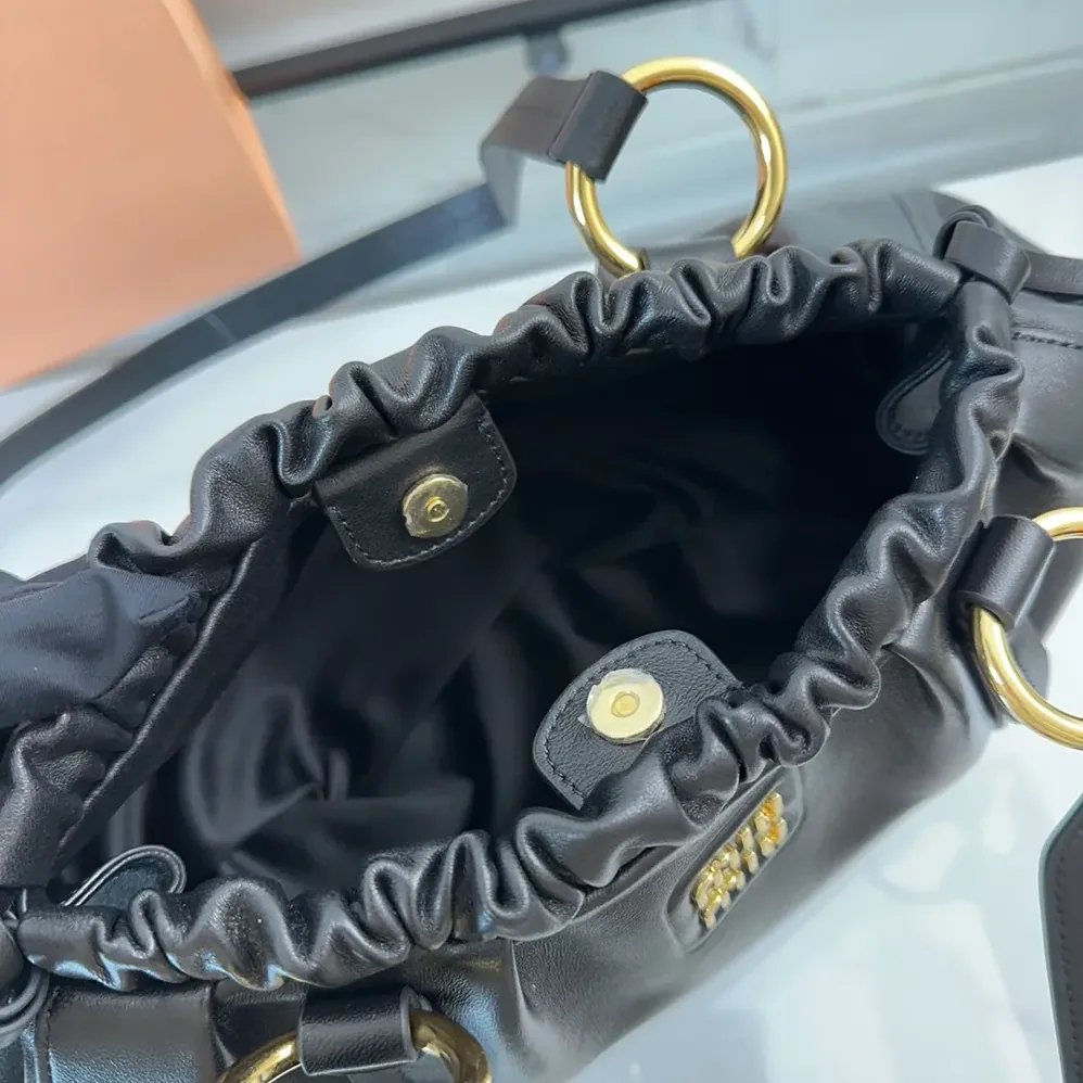 Miu Miu Joie Nappa Leather Bag for Women in Black