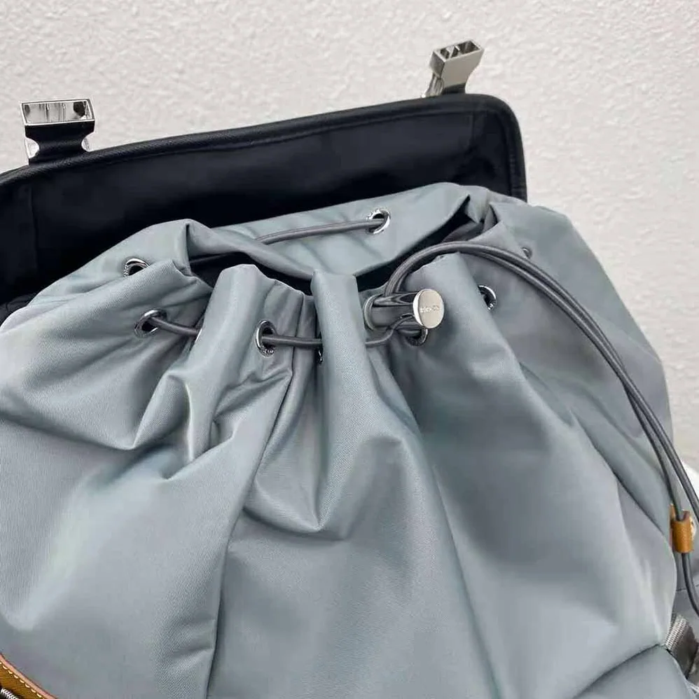 Prada Technical Fabric Nylon Backpack for Men in Silver Prada Technical Fabric Nylon Backpack for Men in Silver