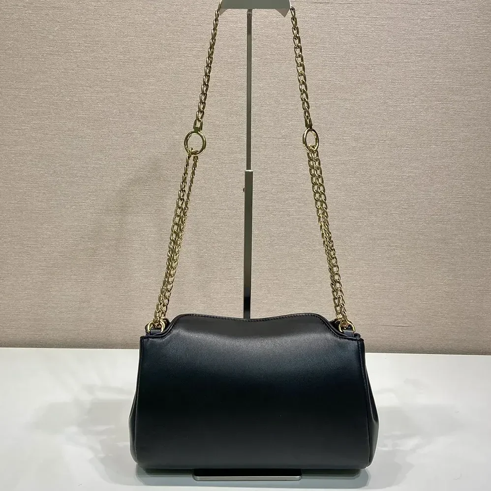 Prada Tumulte Small Nappa Leather Bag for Women in Black