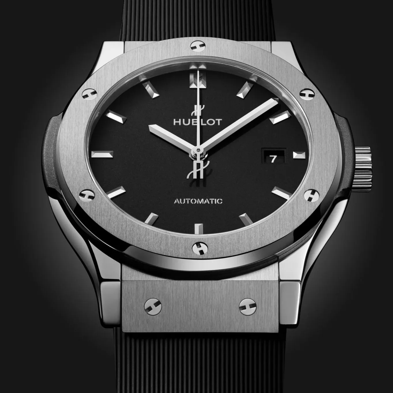 Hublot Classic Fusion Watch Black Strap Matte Black Dial Hublot Classic Fusion Watch Black Strap Matte Black Dial