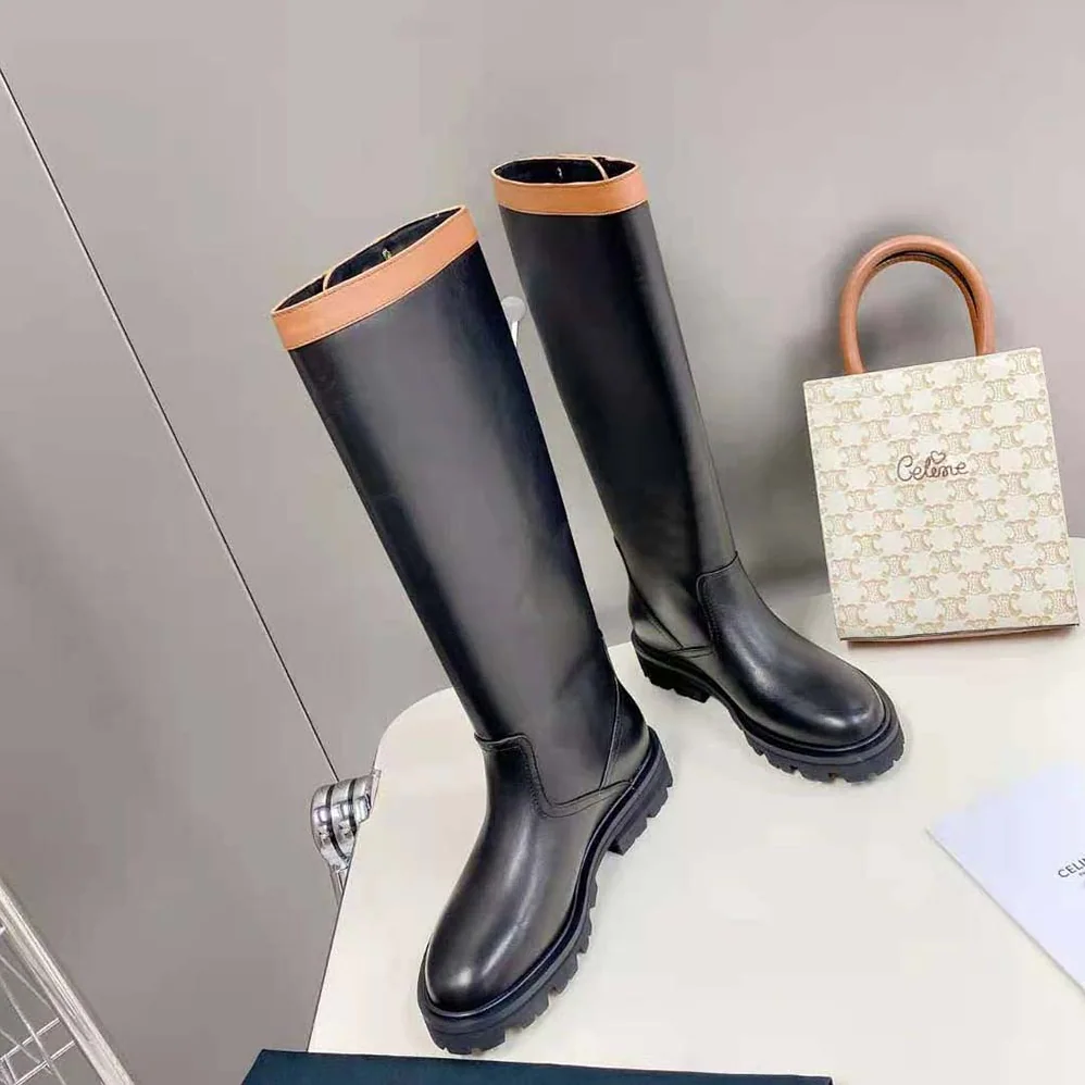 Celine Margaret High Boot in Calfskin for Women