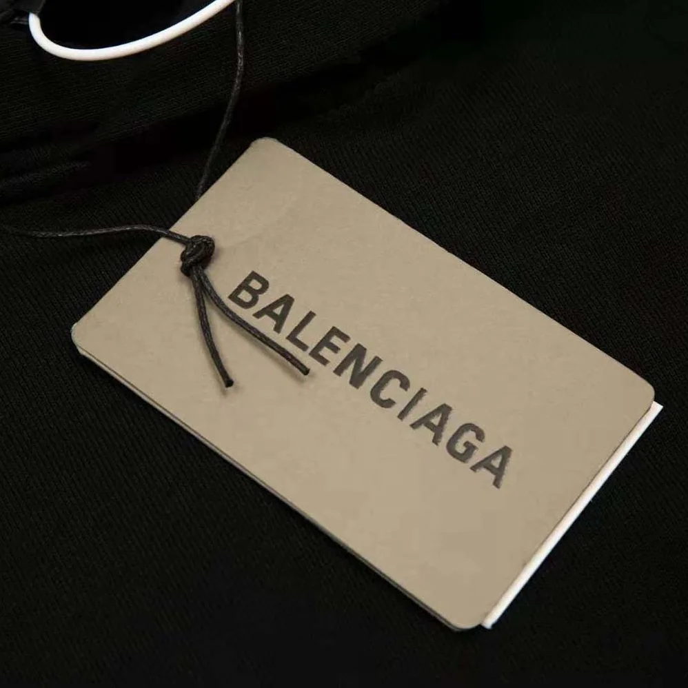 Balenciaga Top League Hoodie Oversized in Black for Men
