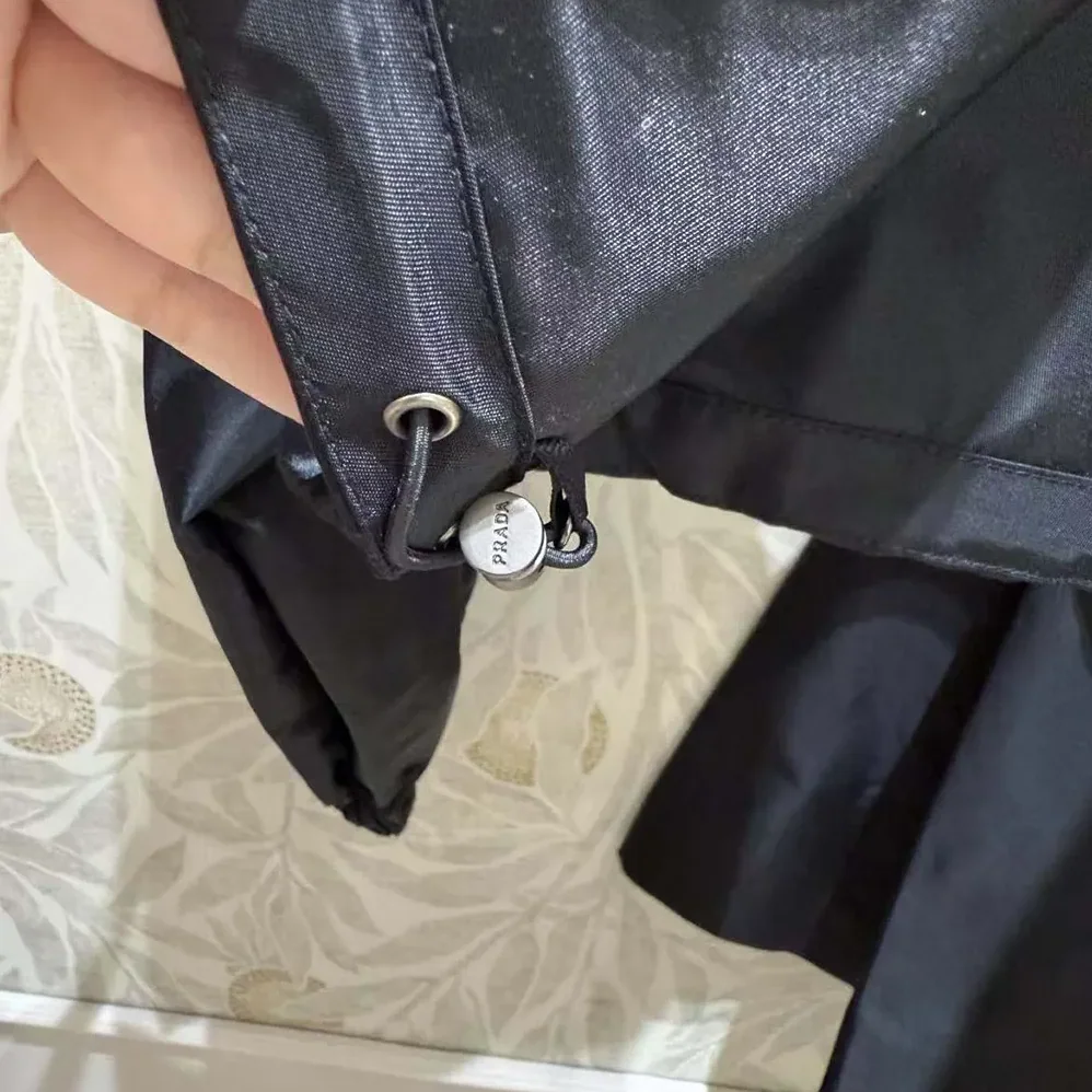 Prada Re-Nylon Cropped Jacket for Women in Black