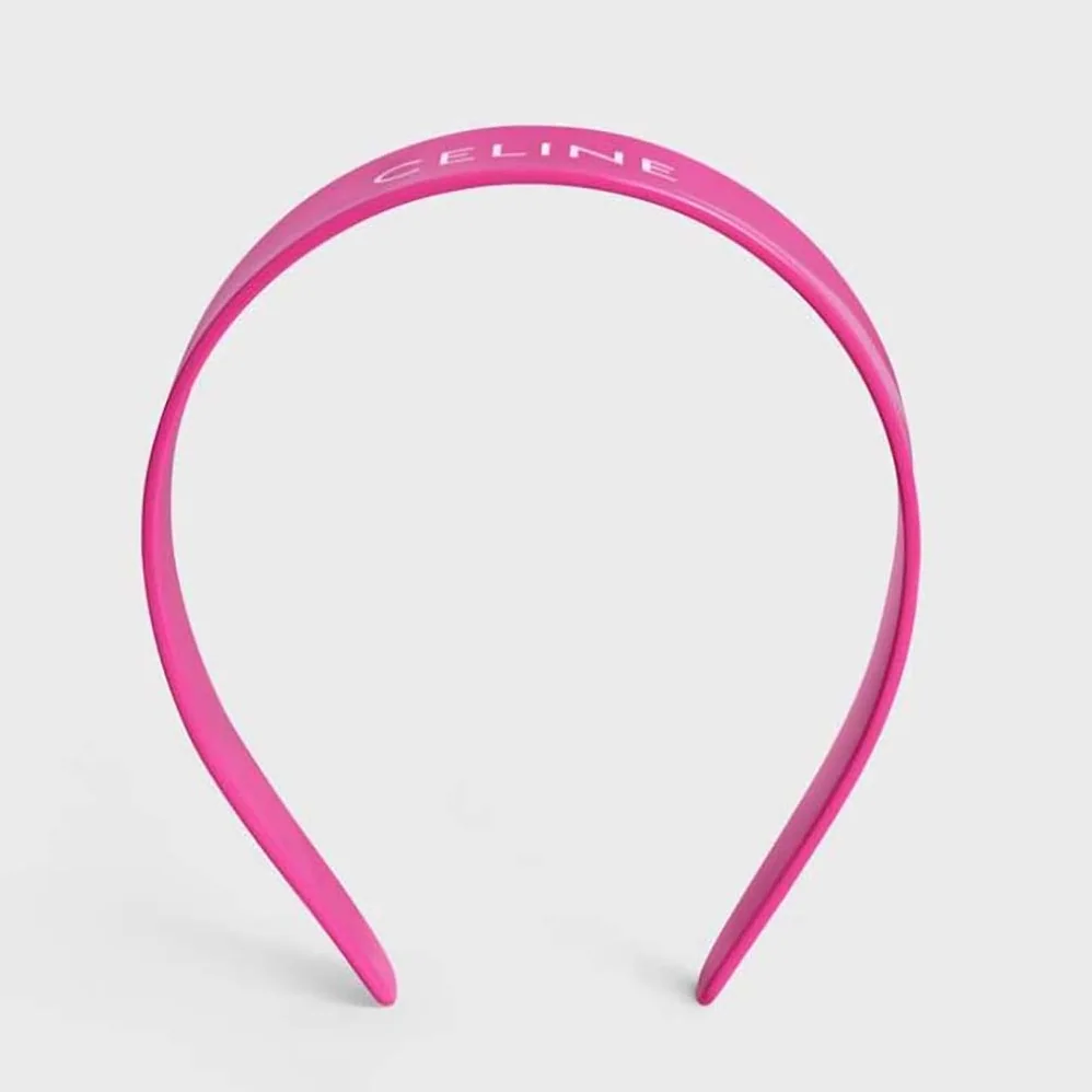 Celine Monochroms Celine Headband in Acetate for Women in Rose Celine Monochroms Celine Headband in Acetate for Women in Rose