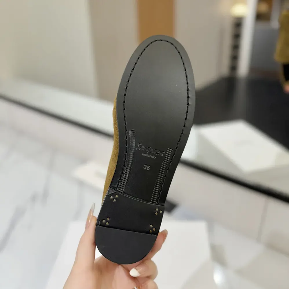 Saint Laurent YSL Le Loafer Supple in Suede for Unisex in Brown Saint Laurent YSL Le Loafer Supple in Suede for Unisex in Brown