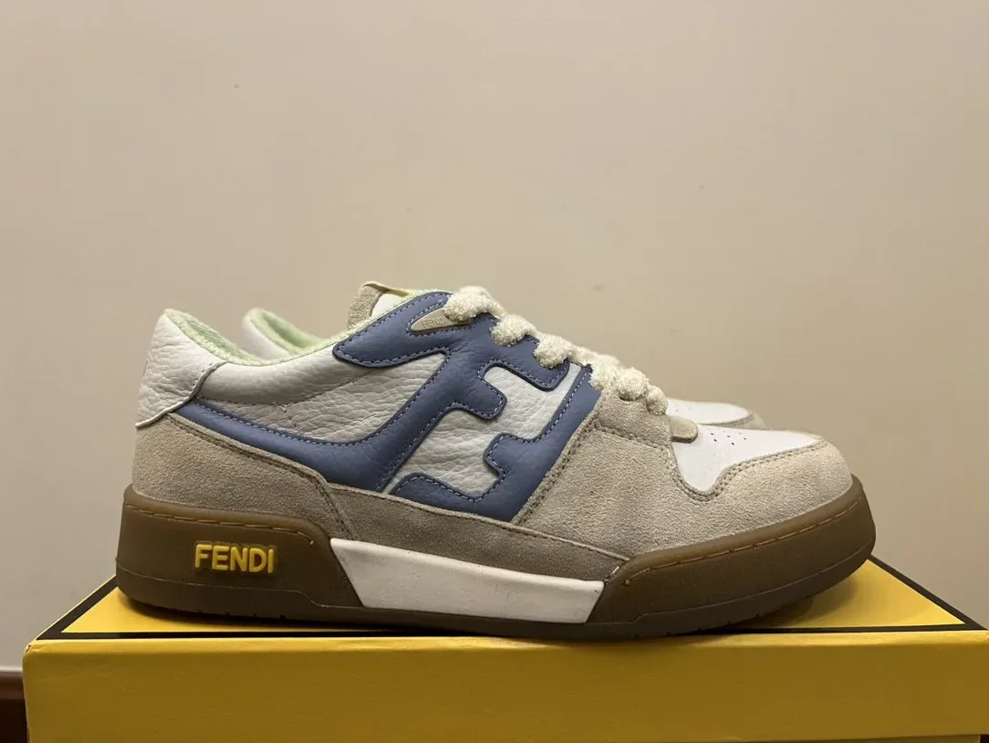 Fendi Match Low Tops Sneakers Grey 7E1493 Fendi Match Low Tops Sneakers Grey 7E1493