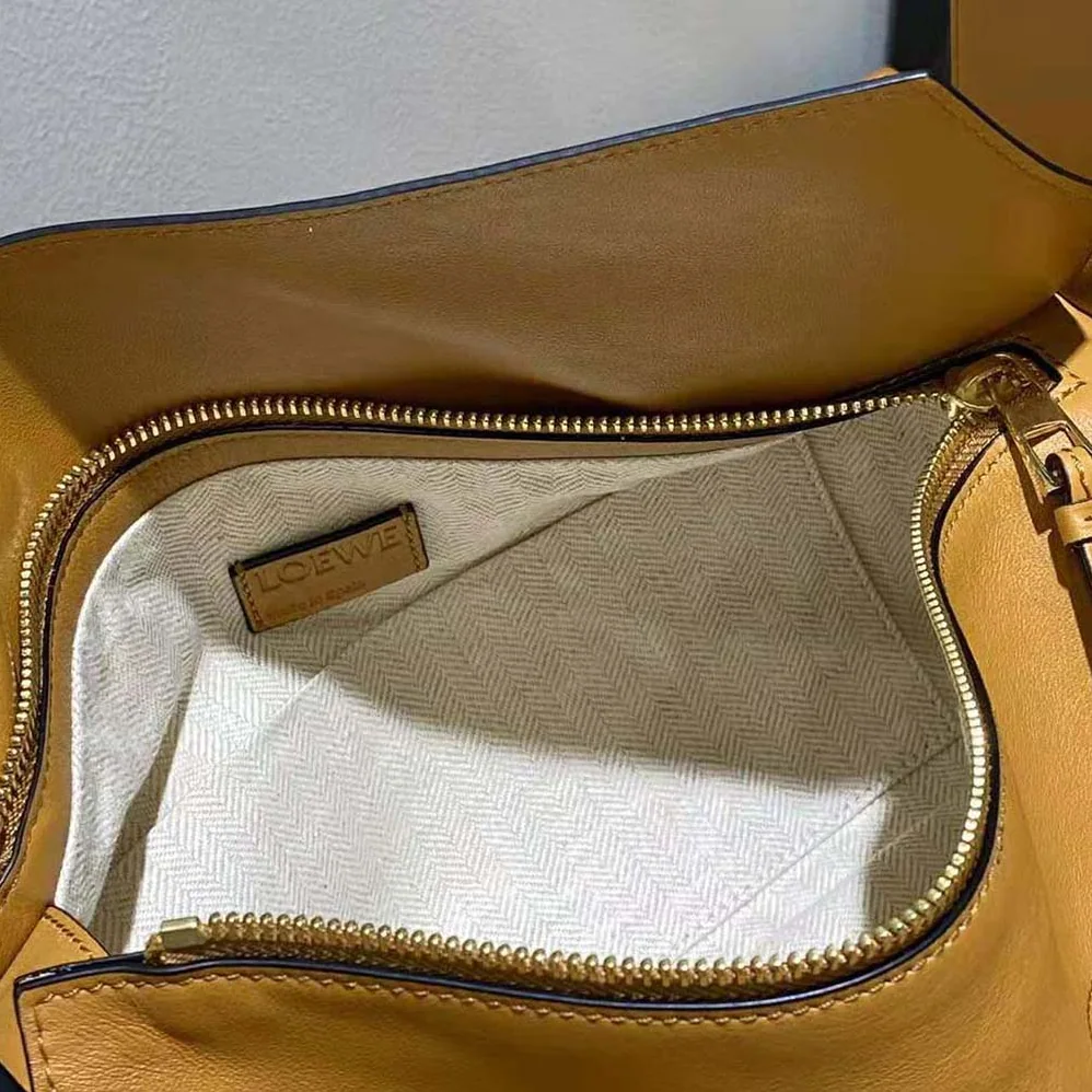 Loewe Puzzle Hobo Bag in Nappa Calfskin for Women in Brown Loewe Puzzle Hobo Bag in Nappa Calfskin for Women in Brown