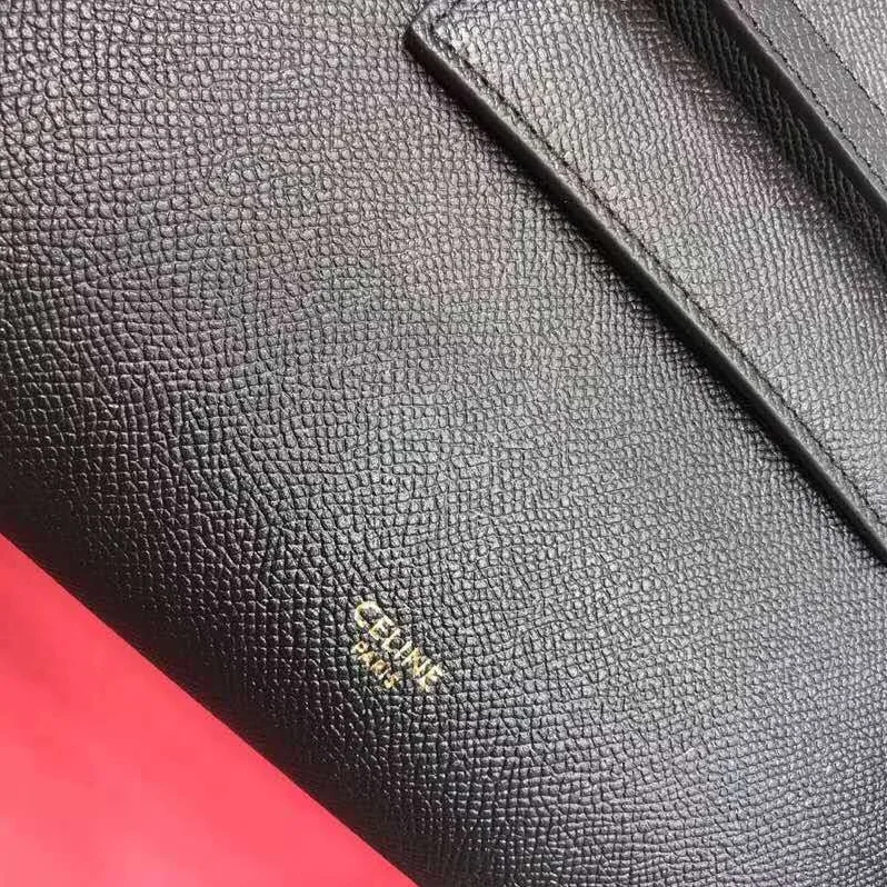 Celine Nano Belt Bag in Grained Calfskin for Women in Black Celine Nano Belt Bag in Grained Calfskin for Women in Black