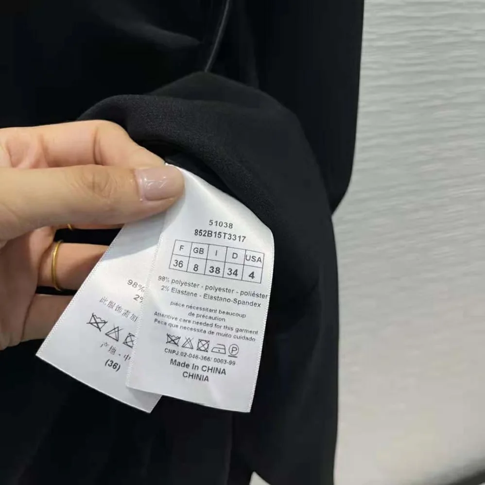Dior Mid-Length Skirt Black Wool and Silk for Women