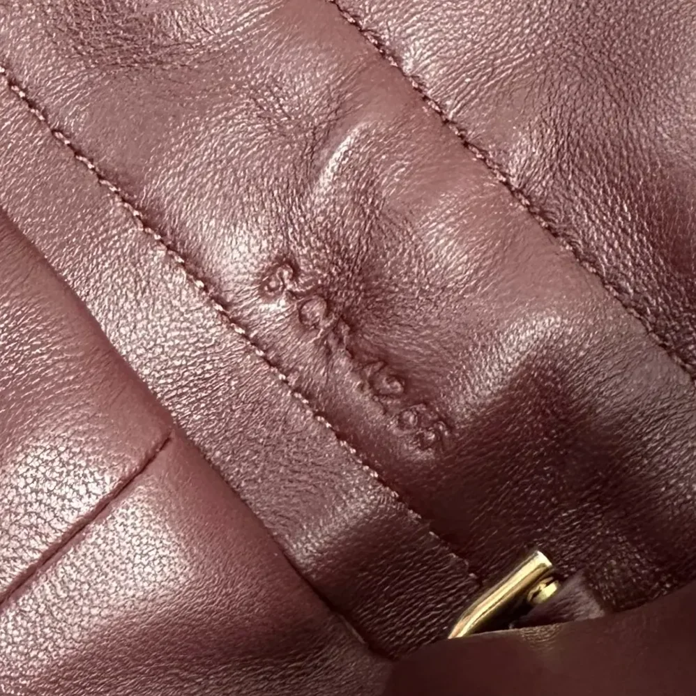 Celine Small Crystal Pouch in Lambskin for Women in Maroon Celine Small Crystal Pouch in Lambskin for Women in Maroon
