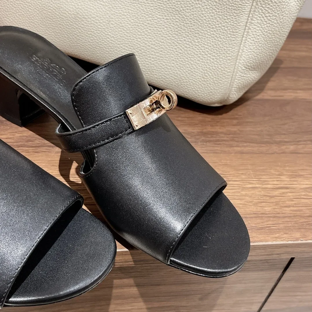 Hermes Candy Sandal Black Hermes Candy Sandal Black