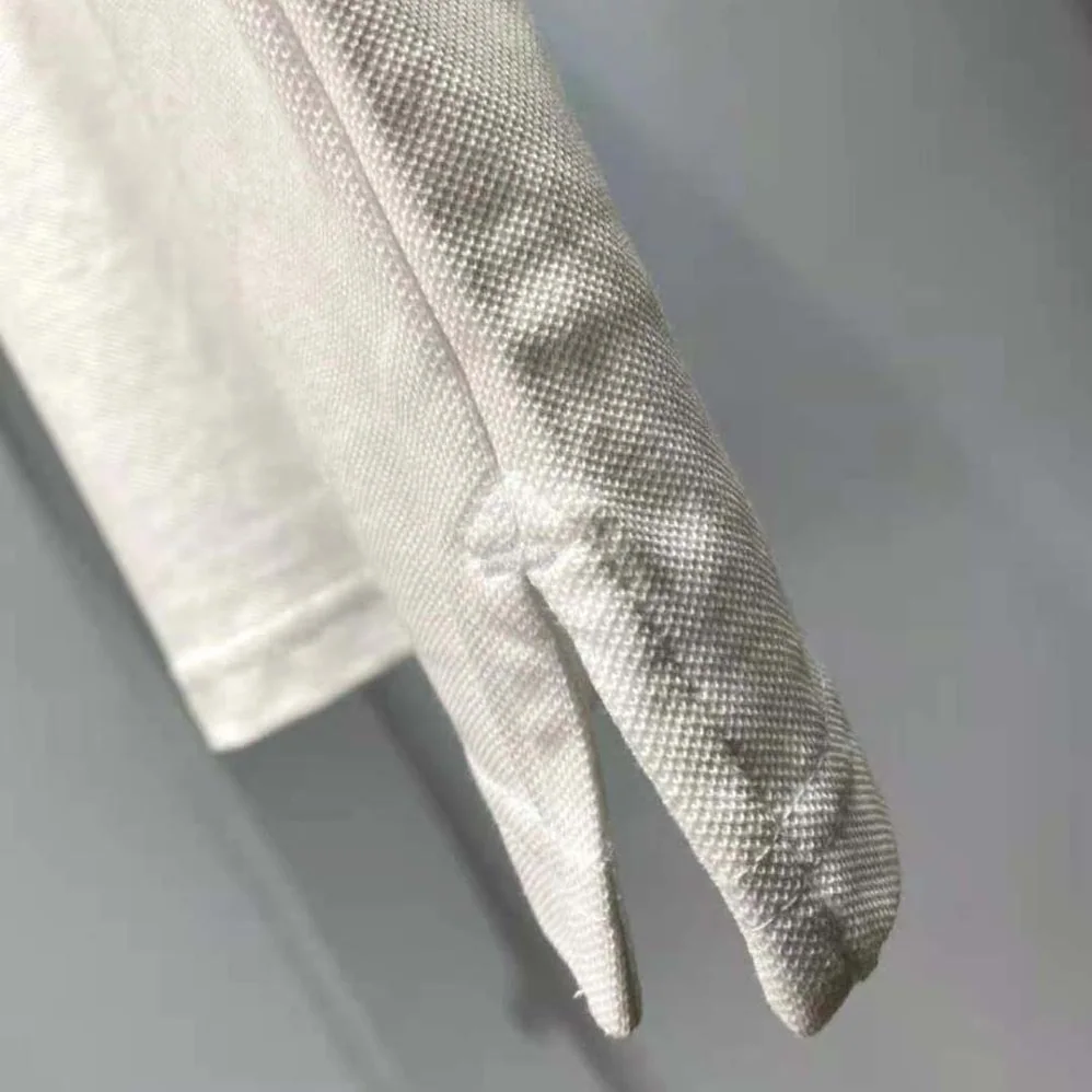 Fendi Polo Shirt White Pique Sweater for Men