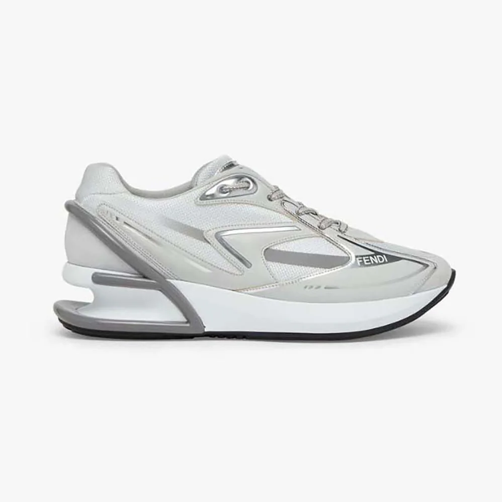 Fendi First 1 Gray Fabric Trainers for Women