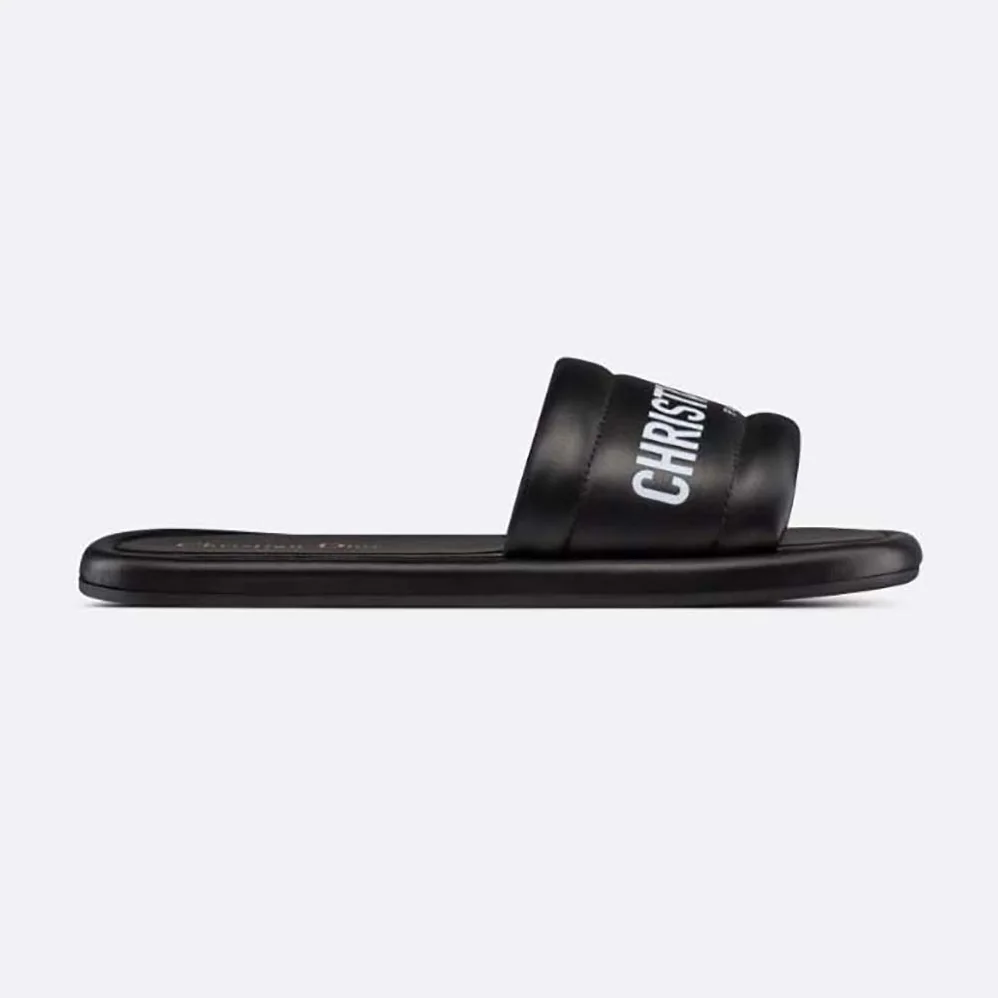 Dior Every-D Slide Black Embossed Lambskin for Women Dior Every-D Slide Black Embossed Lambskin for Women