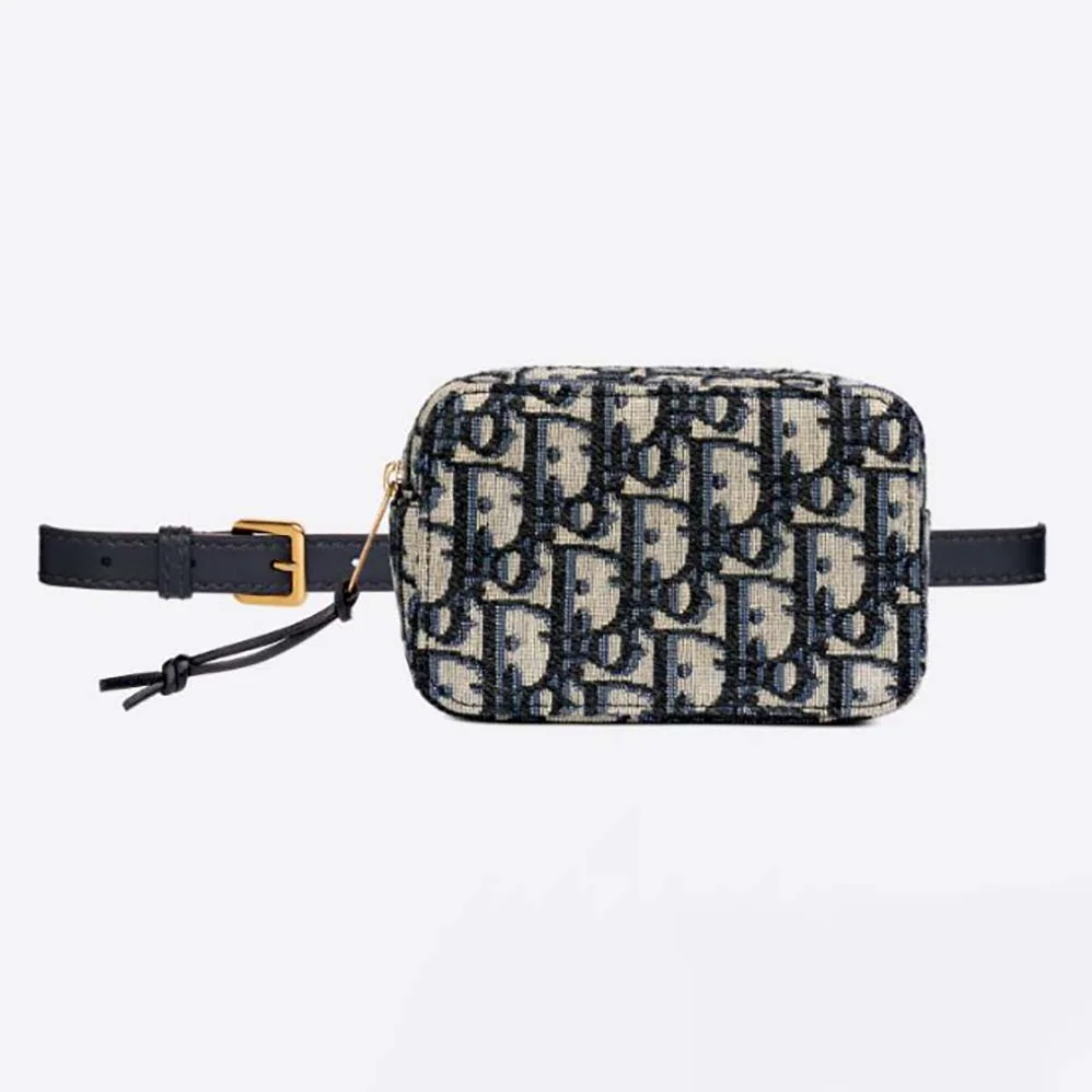 Dior Oblique Belt Pouch Blue Dior Oblique Jacquard for Women Dior Oblique Belt Pouch Blue Dior Oblique Jacquard for Women