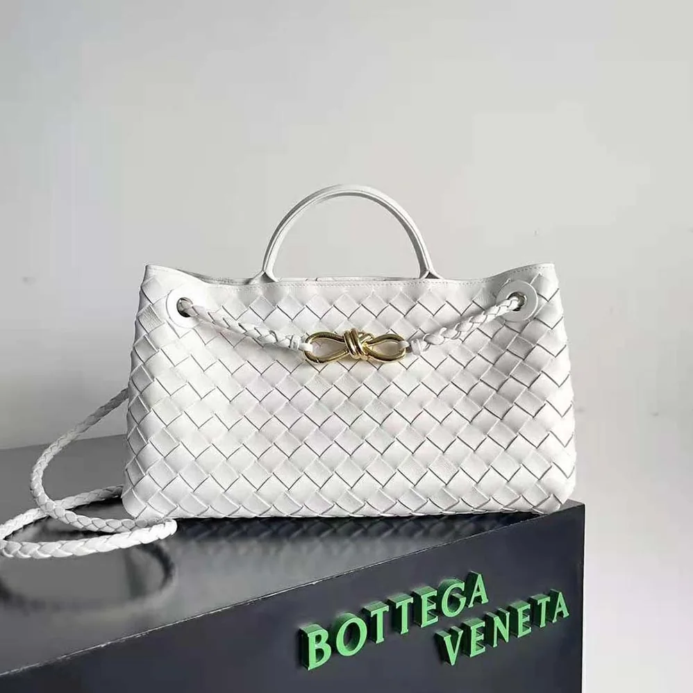 Bottega Veneta Small East/West Andiamo for Women in White