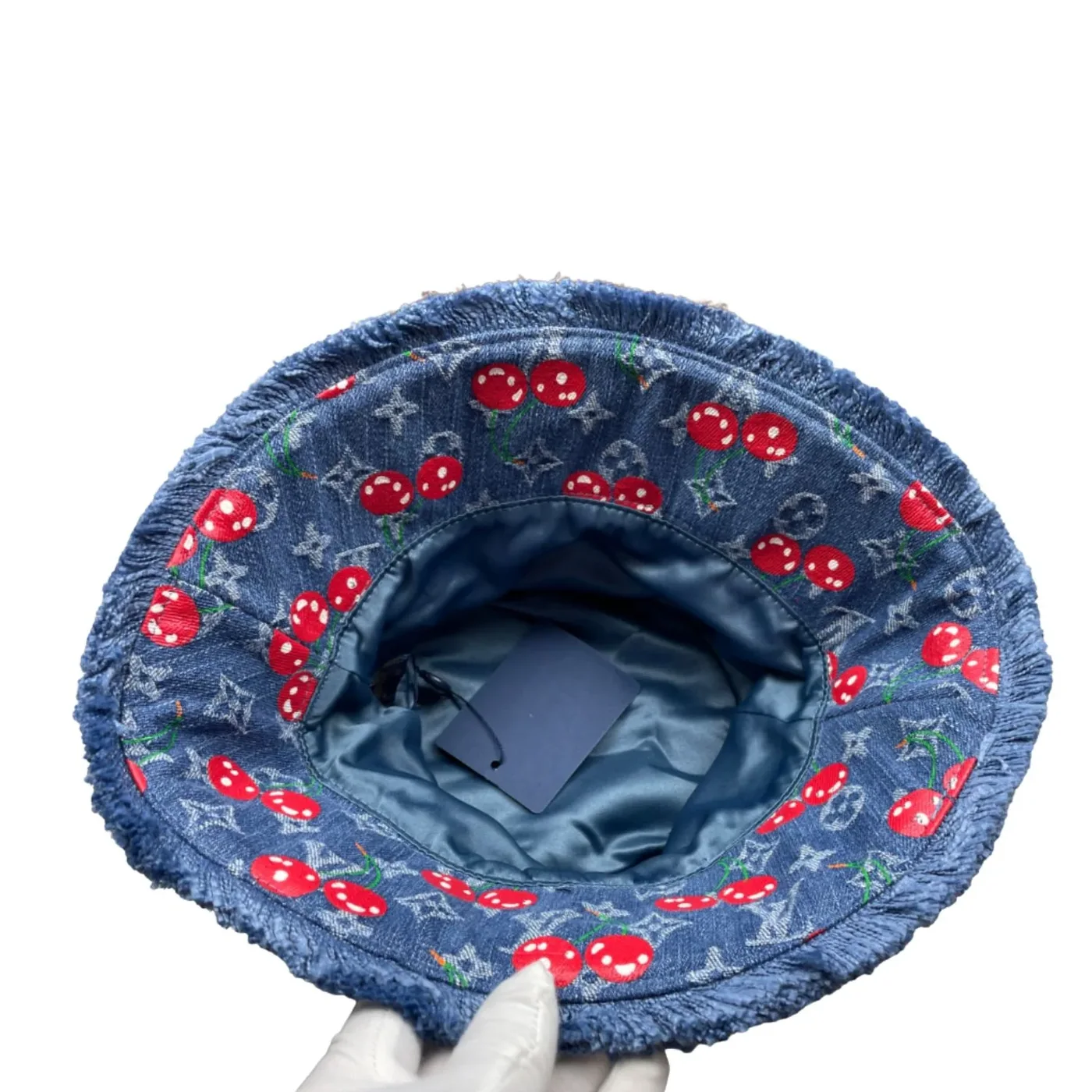 Louis Vuitton LV x TM Denim Cerise Bucket Hat Blue