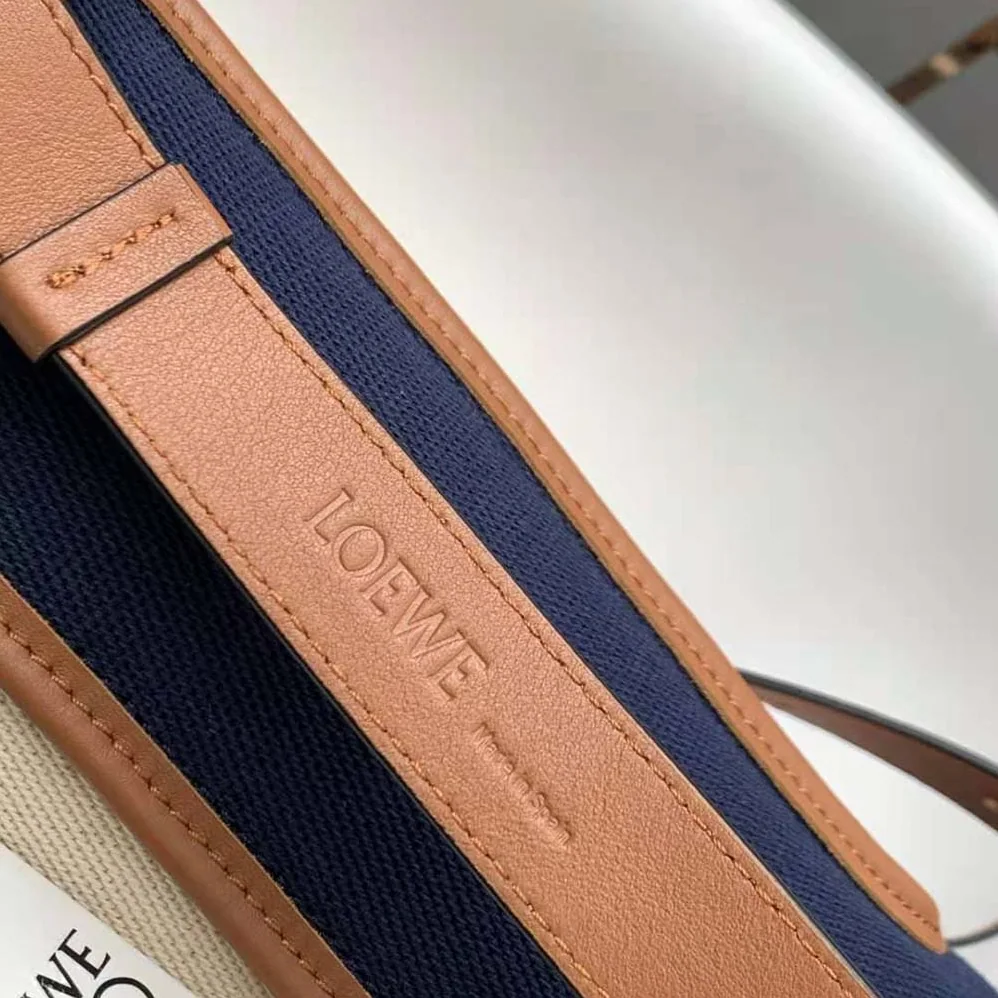 Loewe Hobo Bag in Canvas and Calfskin for Women Loewe Hobo Bag in Canvas and Calfskin for Women
