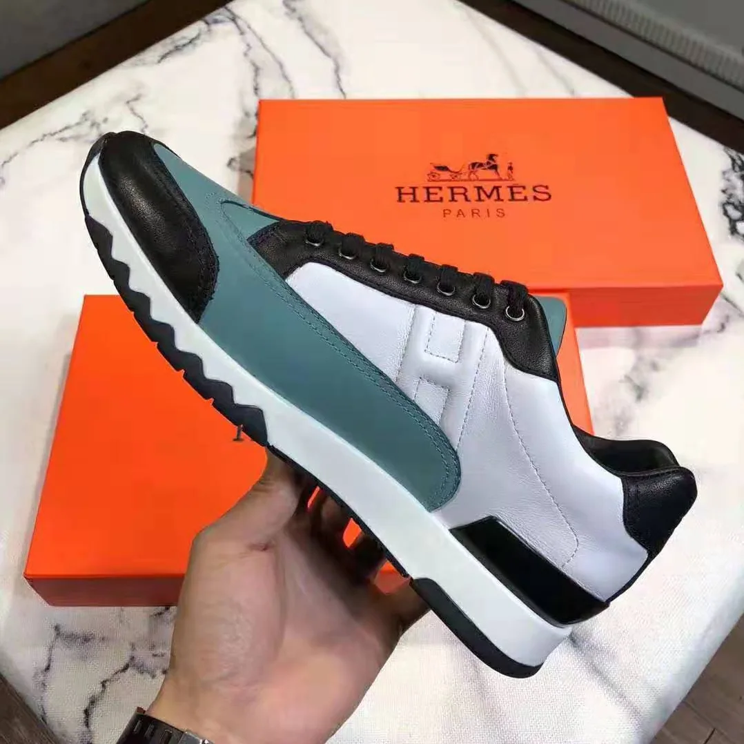 Hermes Trail sneaker in Calfskin for Men in Blue Hermes Trail sneaker in Calfskin for Men in Blue