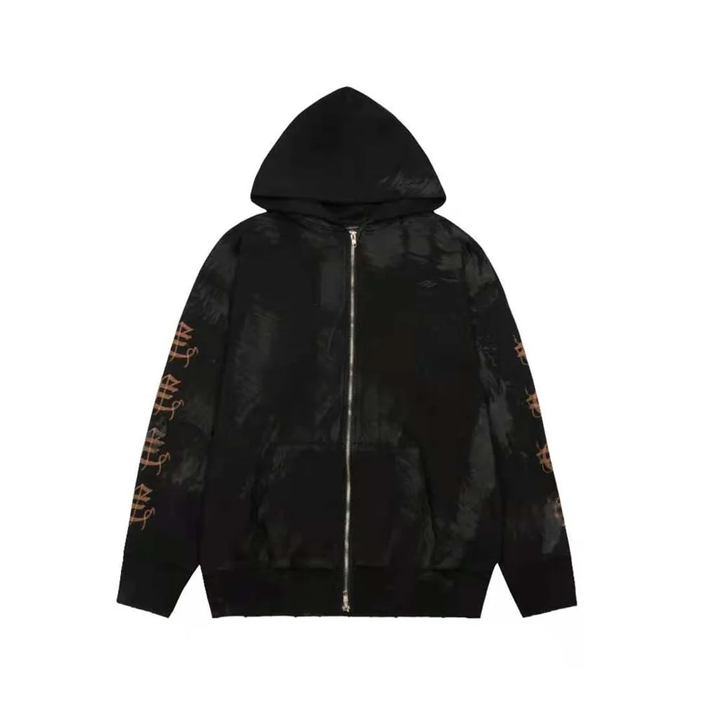 Balenciaga Heavy Metal Zip-Up Hoodie Small Fit in Black Curly Fleece for Women Balenciaga Heavy Metal Zip-Up Hoodie Small Fit in Black Curly Fleece for Women
