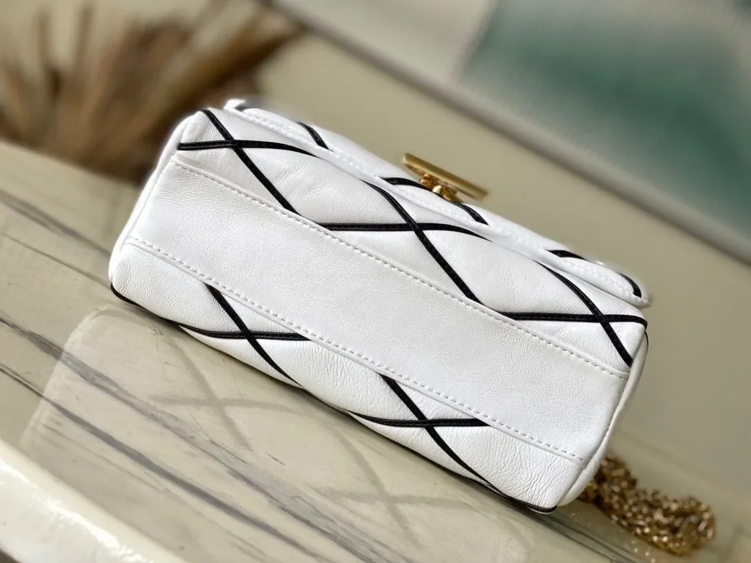 Louis Vuitton GO- White/ Black Bag - 9.1 Inches/ Louis Vuitton GO- White/ Black Bag - 9.1 Inches/