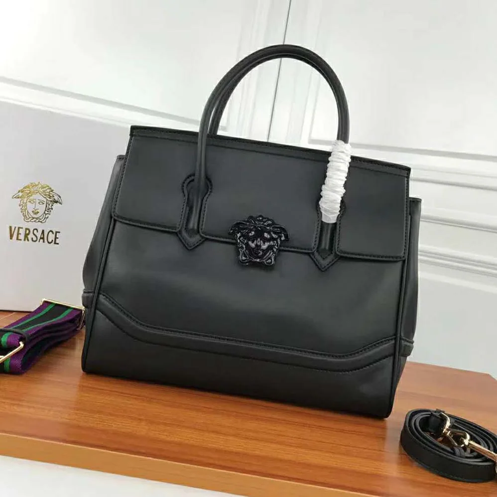 Versace Palazzo Empire Large Bag for Women in Black Versace Palazzo Empire Large Bag for Women in Black