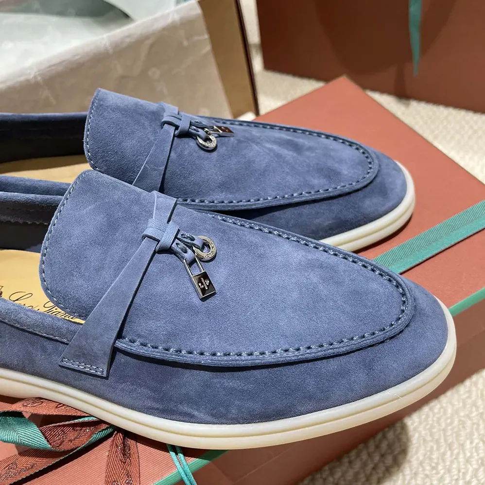 Loro Piana Summer Charms Walk Loafers for Unisex in Navy