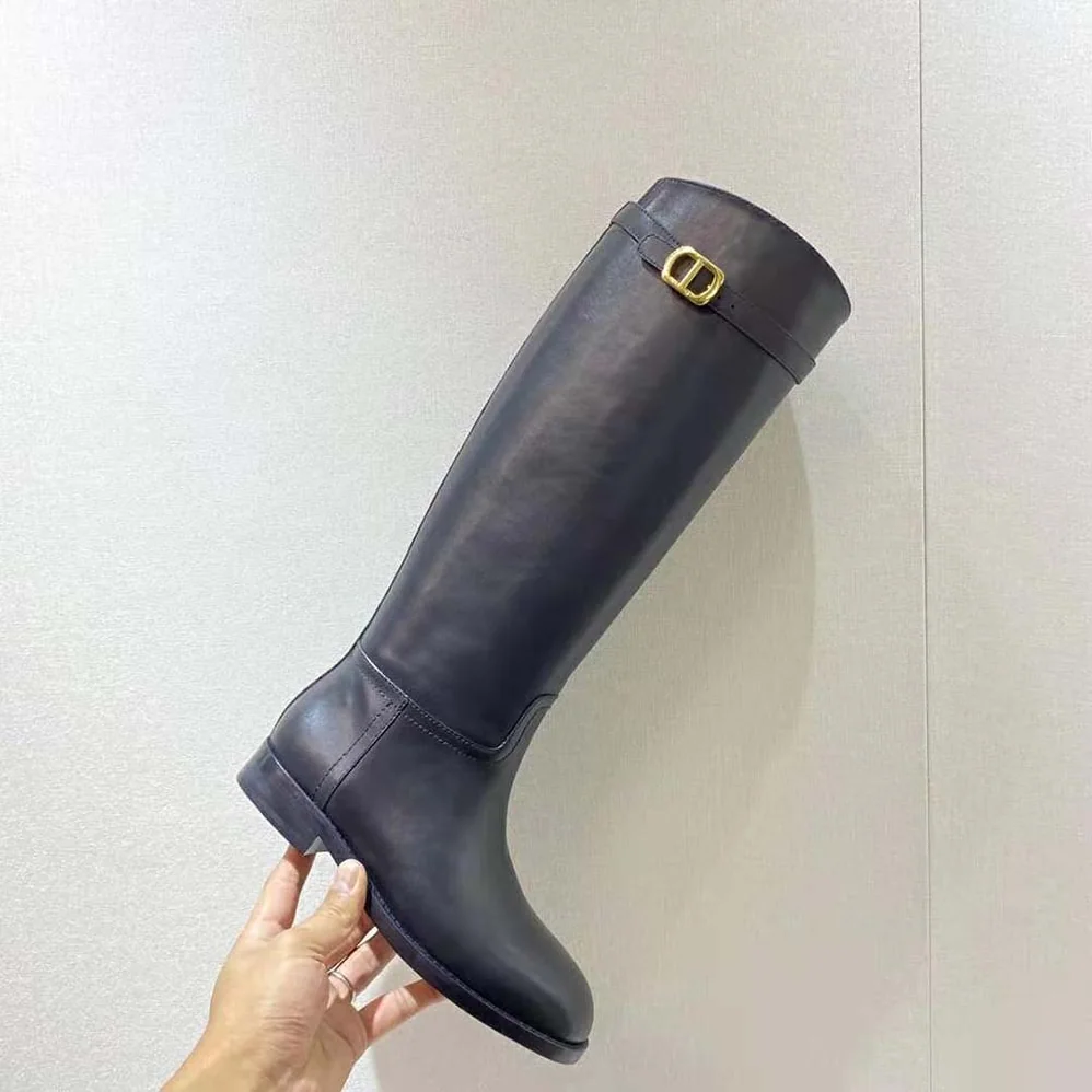Dior Empreinte Boot Black Calfskin for Women Dior Empreinte Boot Black Calfskin for Women