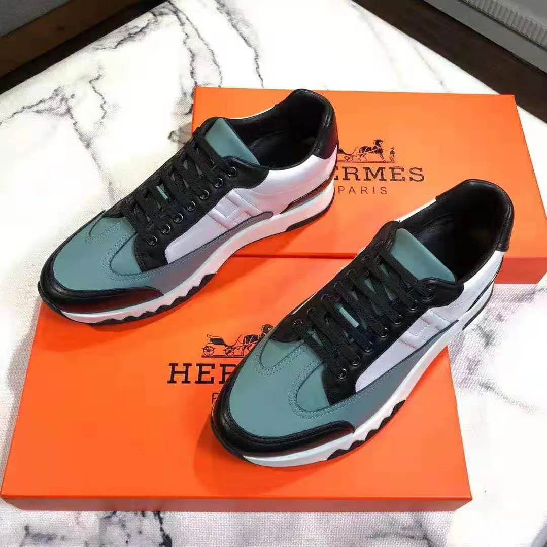 Hermes Trail sneaker in Calfskin for Men in Blue Hermes Trail sneaker in Calfskin for Men in Blue