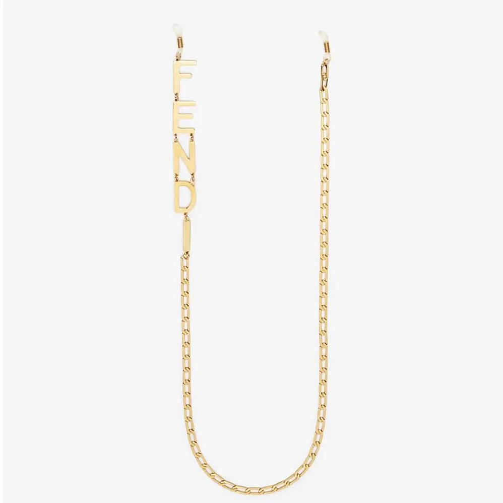Fendi Glasses Chain Gold for Women in Colored Necklace