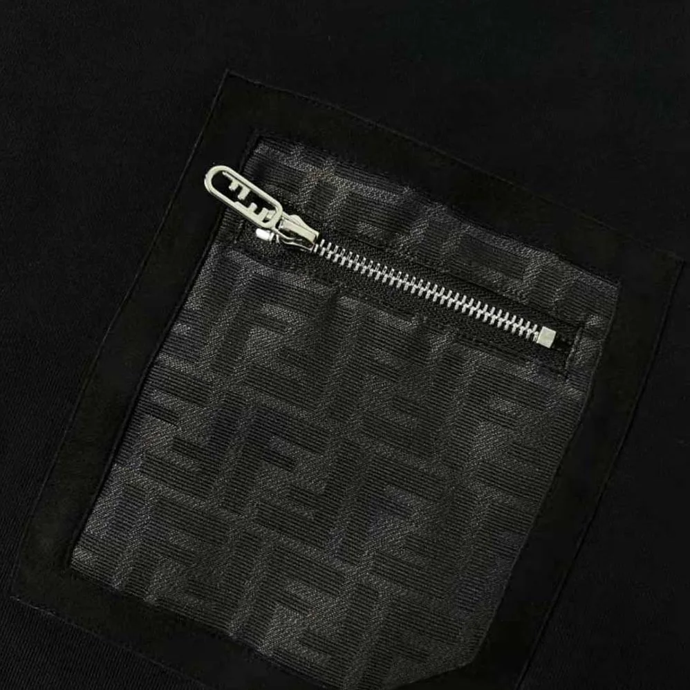 Fendi Black Jersey Sweatshirt-FY3938APN0F0QA1 for Men
