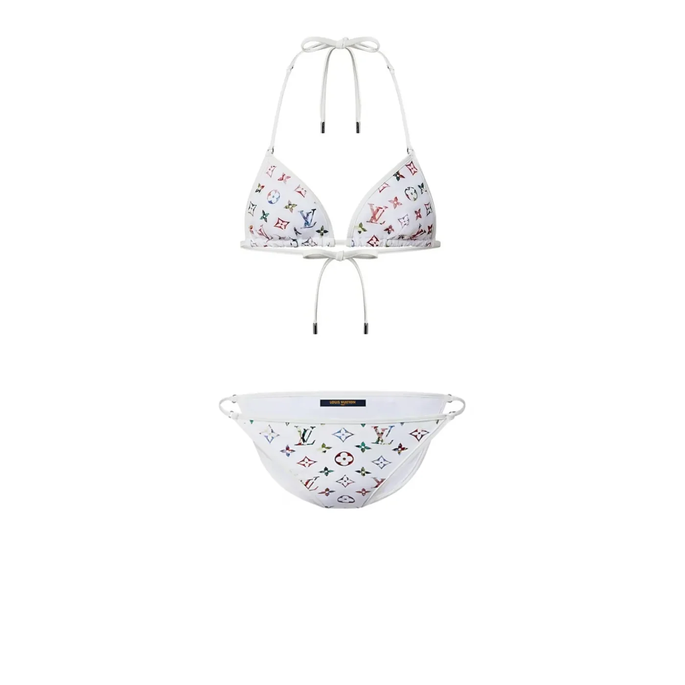 Louis Vuitton Vintage Floral Monogram Bikini White 1AALTX Louis Vuitton Vintage Floral Monogram Bikini White 1AALTX