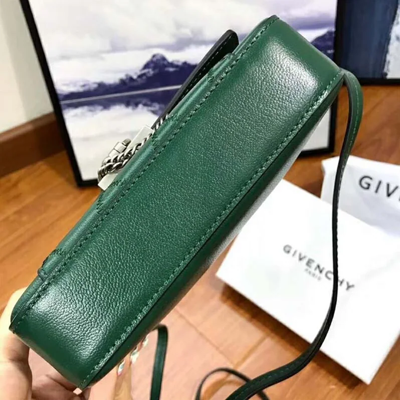 Givenchy Mini Pocket Bag in Diamond Quilted Leather for Women in Green