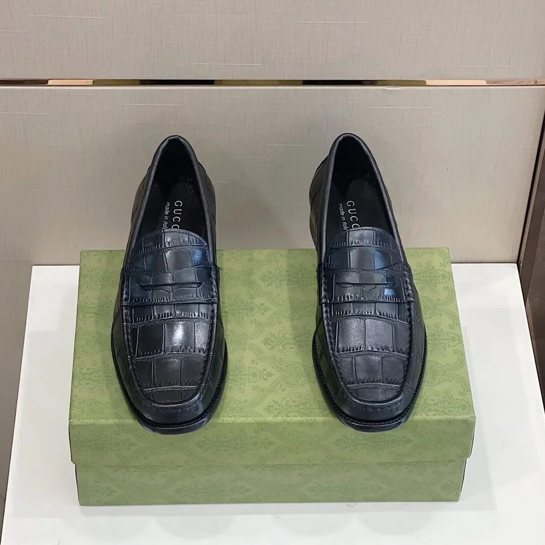 Gucci Horsebit Crocodile Loafer Black 0GQ00 Gucci Horsebit Crocodile Loafer Black 0GQ00