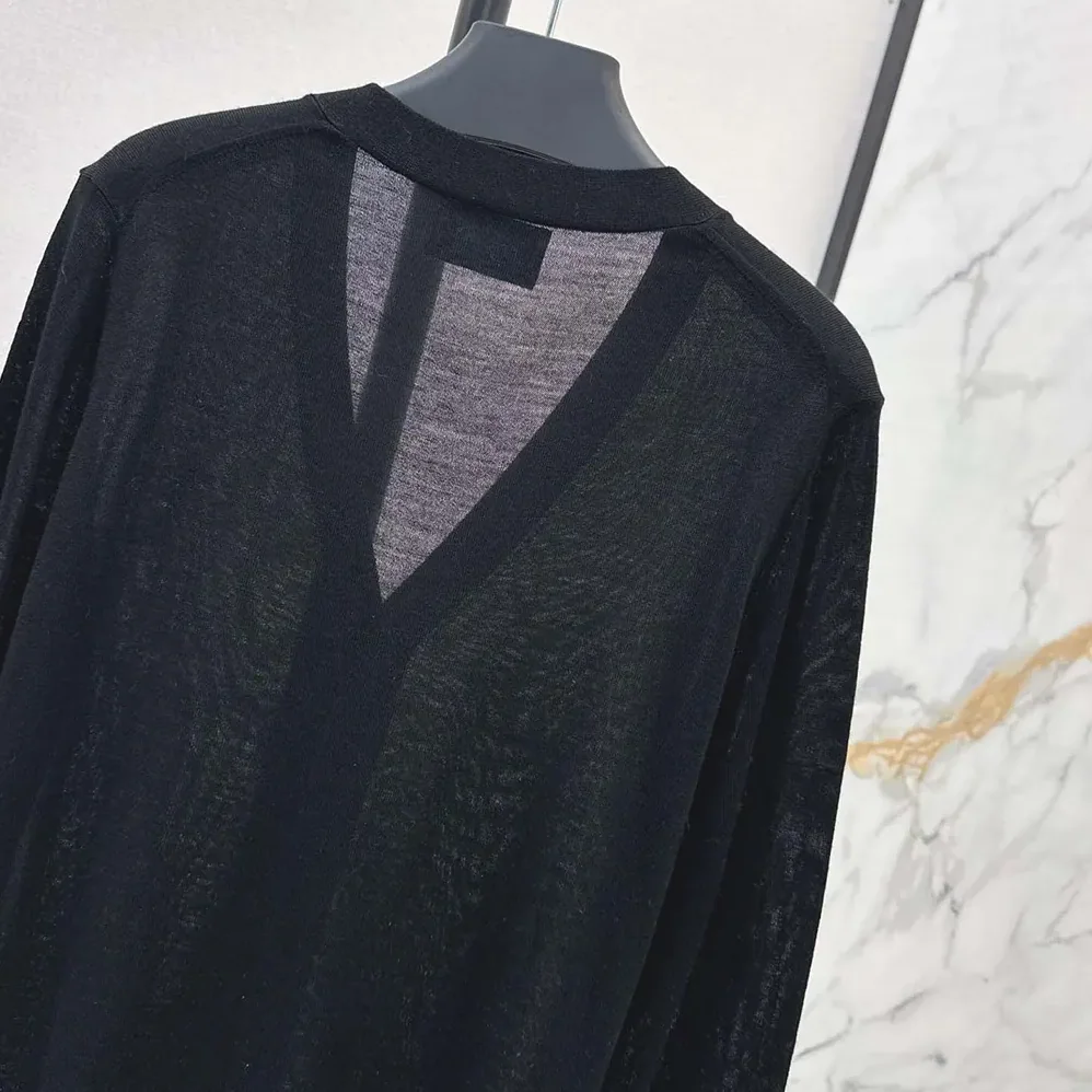 Prada Cashmere Cardigan for Women in Black Prada Cashmere Cardigan for Women in Black