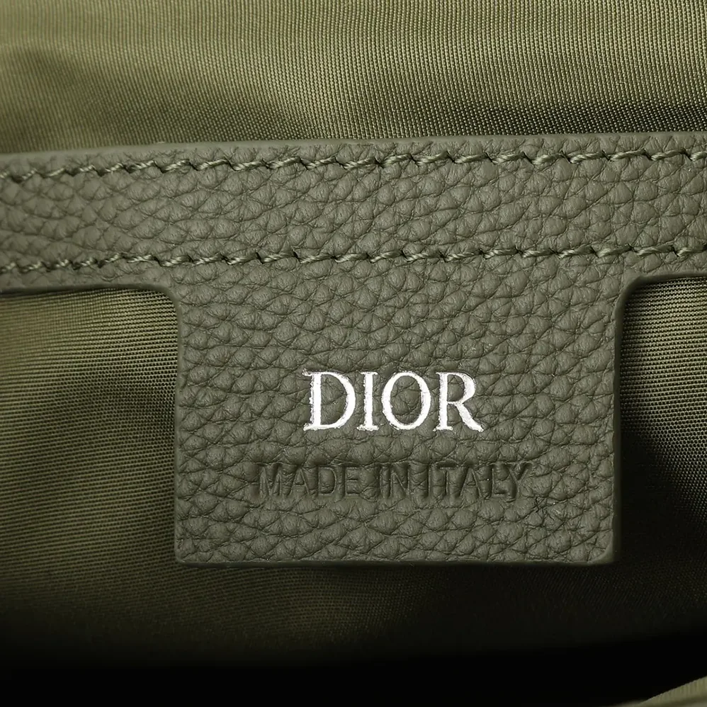 Dior Messenger Bag with Flap Khaki Dior Gravity Leather and Khaki Grained Calfskin for Men Dior Messenger Bag with Flap Khaki Dior Gravity Leather and Khaki Grained Calfskin for Men