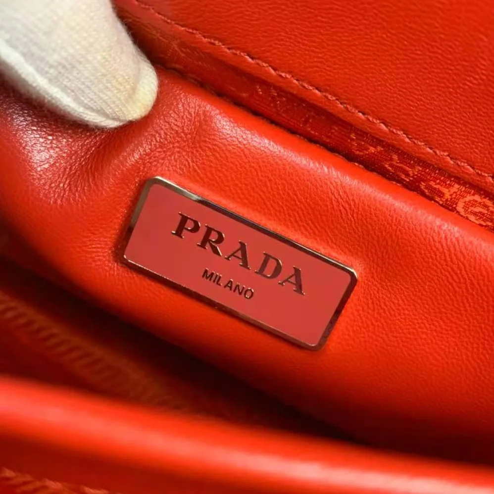 Prada Small Nappa Leather Prada Spectrum Bag for Women in Red