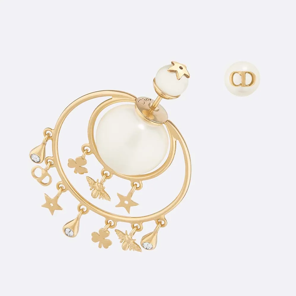 Dior Dior Tribales Asymmetric Earrings for Women in Gold