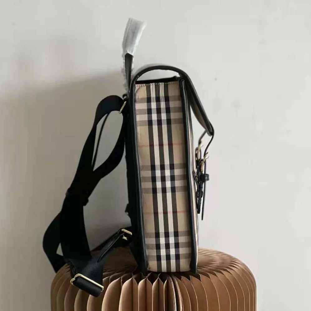 Burberry Vintage Check Nylon Satchel for Women in Brown