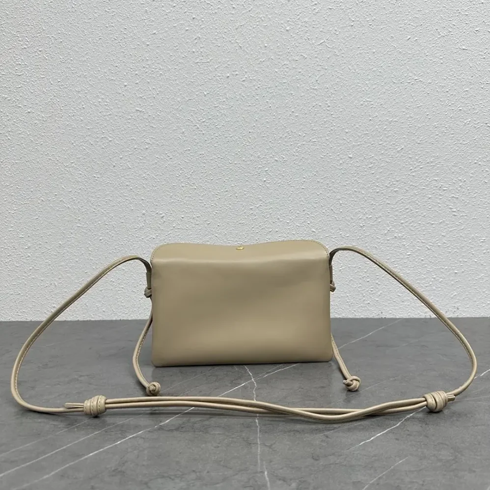 Celine Trio Flap In Smooth Lambskin for Women in Sandy